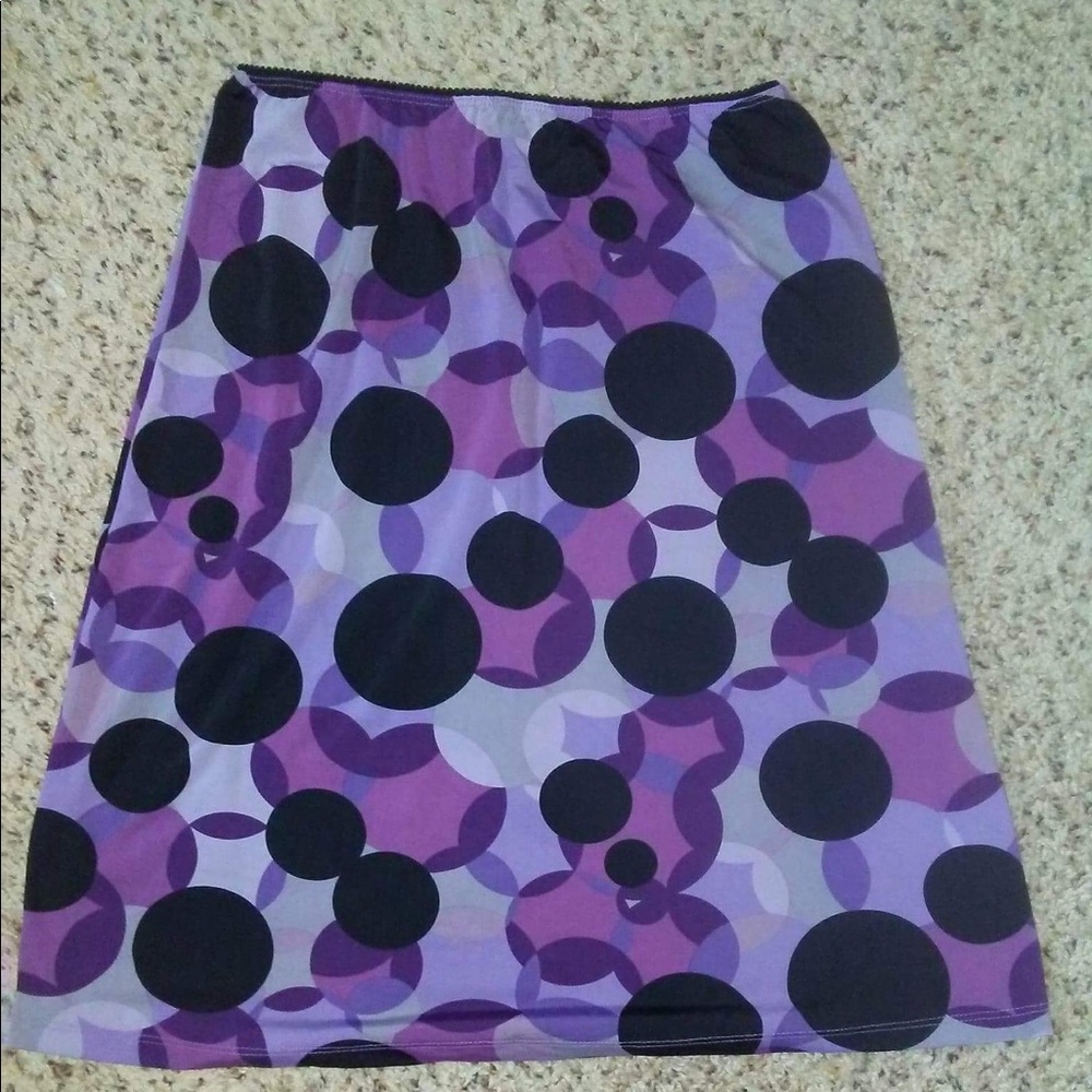 Purple and black skirt